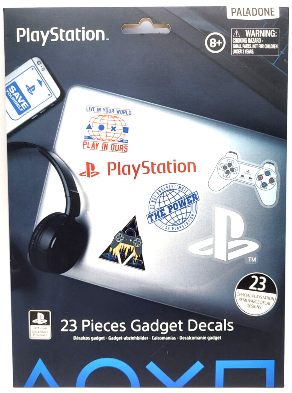 PLAYSTATION Removable Gadget Decals 23 Pieces Retro Paladone SEALED